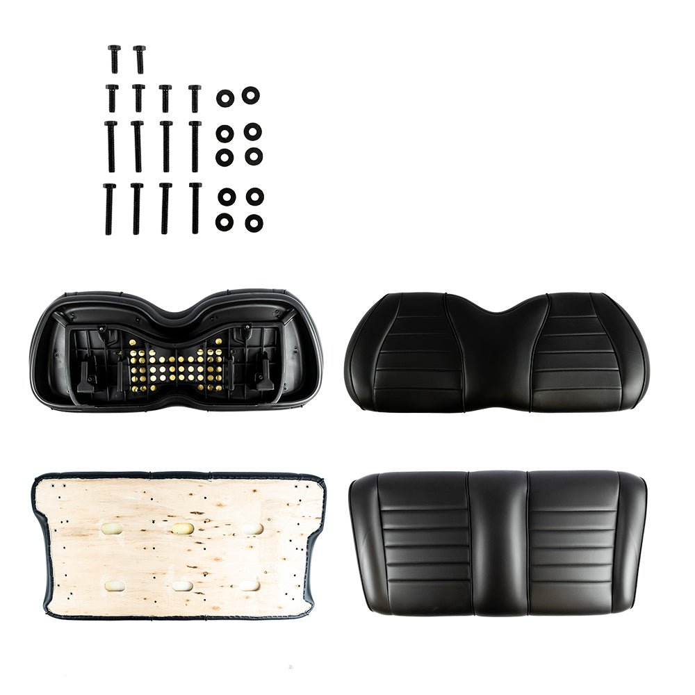 Deluxe Front Seat Black Club Car Precedent_FRONTSEATKIT.CC.PRE.BLACK
