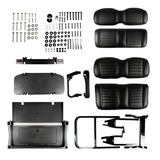 Deluxe Rear Seats + Backrests Black EZGO RXV