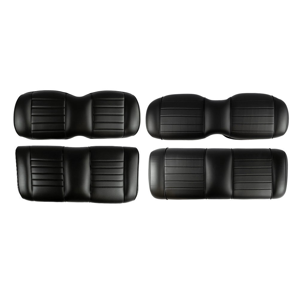 Deluxe Rear Seats + Backrests Black EZGO RXV