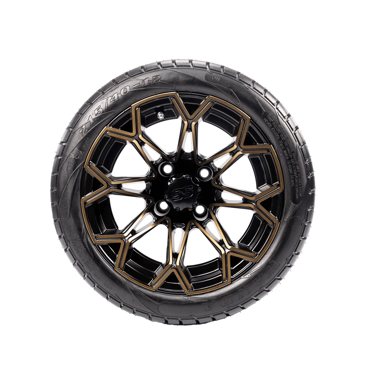 12" Golf Cart Rim with 215/40-12 tyre