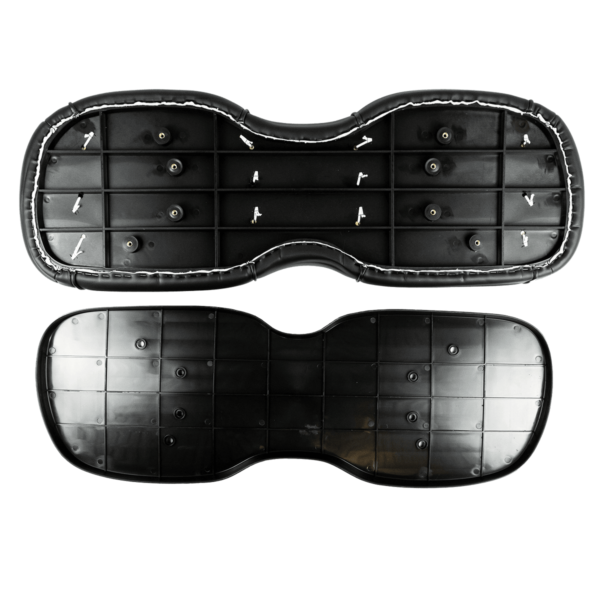 Deluxe Rear Seats + Backrests Black EZGO RXV_REARSEATKIT.EZGO.RXV.BLACK