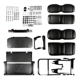 Deluxe Rear Seats + Backrests Black EZGO RXV_REARSEATKIT.EZGO.RXV.BLACK