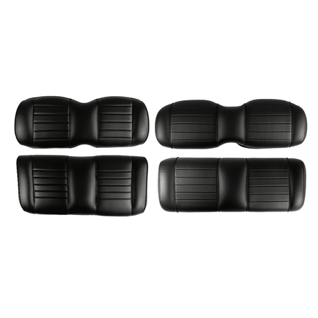Deluxe Rear Seats + Backrests Black EZGO RXV_REARSEATKIT.EZGO.RXV.BLACK