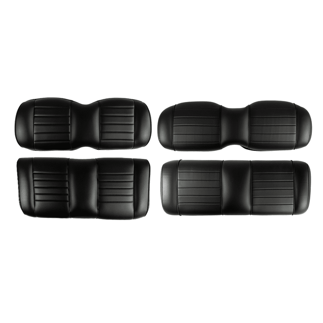 Deluxe Rear Seats + Backrests Black EZGO RXV_REARSEATKIT.EZGO.RXV.BLACK