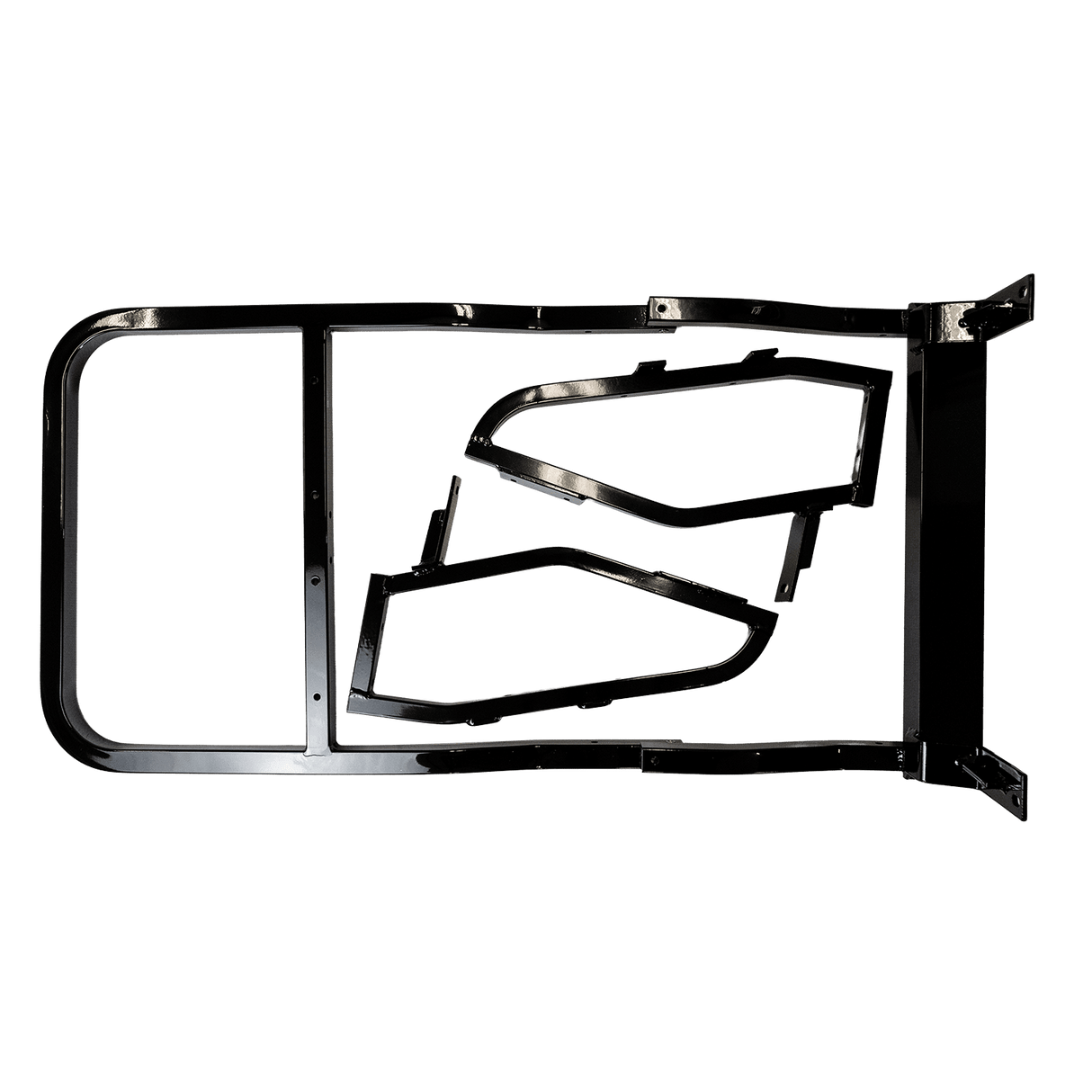 Deluxe Rear Seats + Backrests Black Yamaha Drive 2_REARSEATKIT.YAM.DR2.BLACK