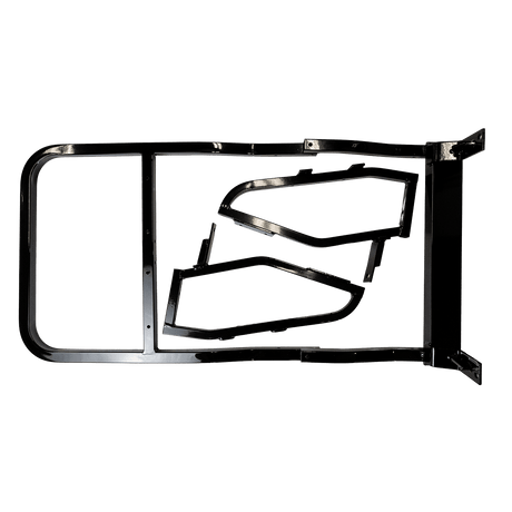 Deluxe Rear Seats + Backrests Black Yamaha Drive 2_REARSEATKIT.YAM.DR2.BLACK