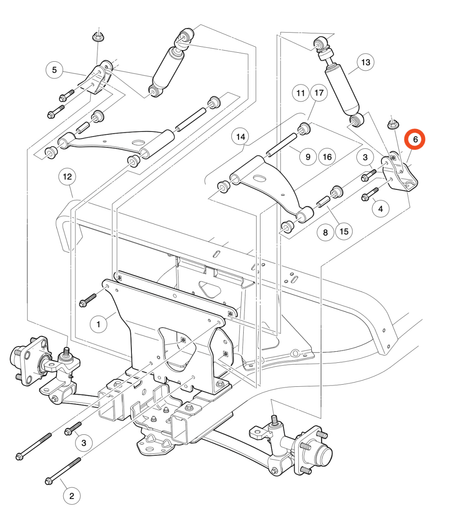 Driver Side Clevis for Club Car Precedent G&E 2004+ 102289701_102289701
