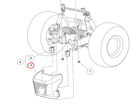 Front Bumper for Golf Cart, Club Car Precedent, 2008-up_103330601/102504601