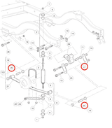 Lower Rear Leaf Spring Sleeve Club Car Precedent, 2004 & Up 102506401_102506401