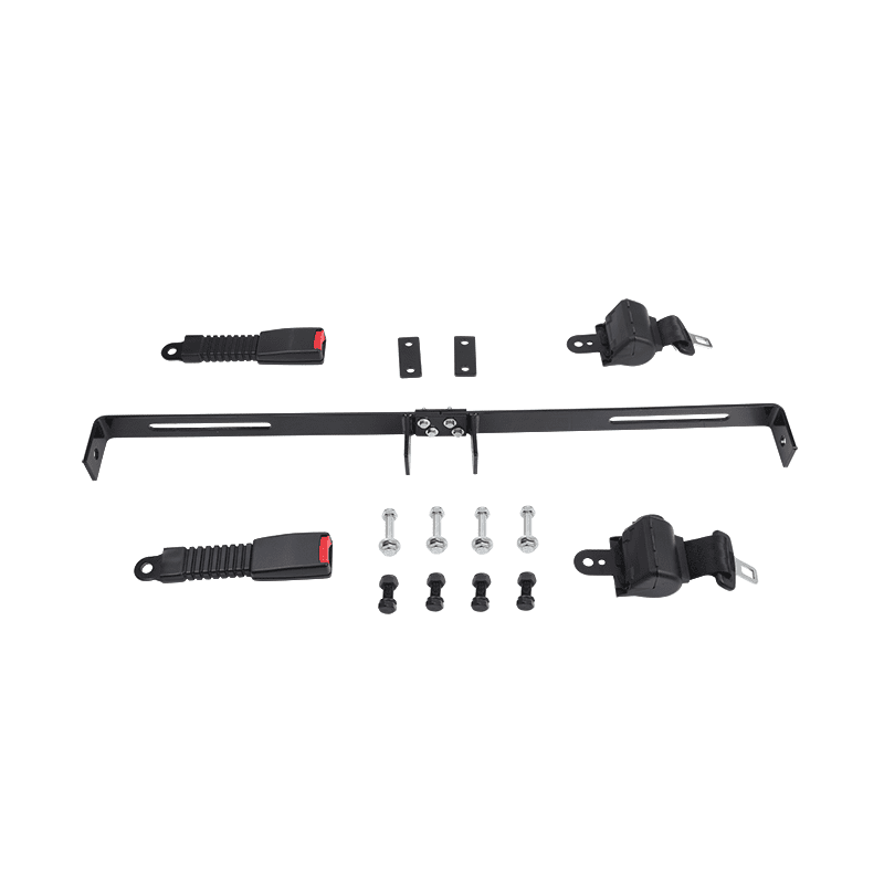 Universal 2 Passenger Golf Cart Seat Belt Kit with Bracket for EZGO, Yamaha, Club Car_DT026