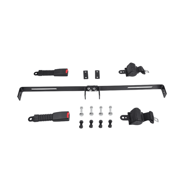 Universal 2 Passenger Golf Cart Seat Belt Kit with Bracket for EZGO, Yamaha, Club Car_DT026
