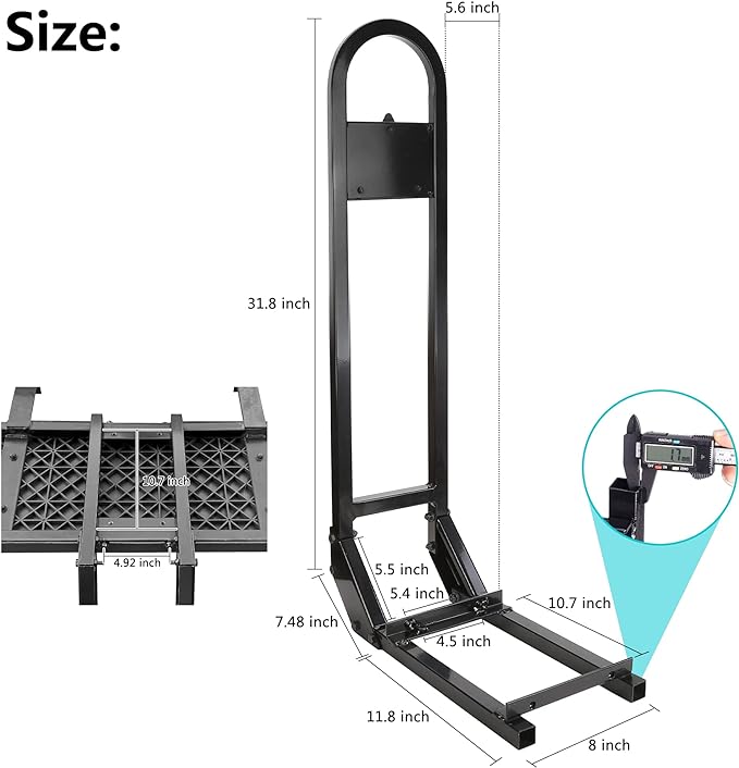 Universal Golf Cart Rear Seat Safety Grab Bar For Rear Seat Kits - Black_DT032
