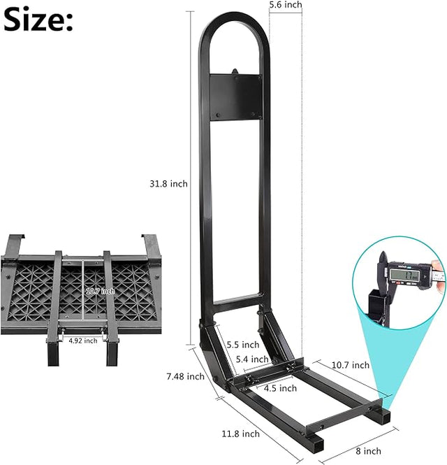 Universal Golf Cart Rear Seat Safety Grab Bar For Rear Seat Kits - Black_DT032