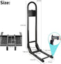 Universal Golf Cart Rear Seat Safety Grab Bar For Rear Seat Kits - Black_DT032